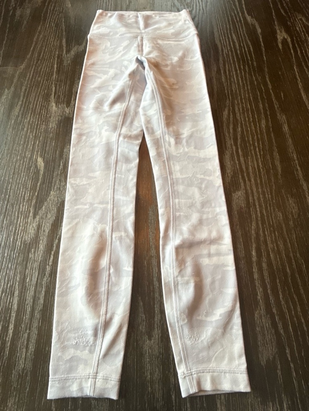 lululemon ribbed white camo align leggings
